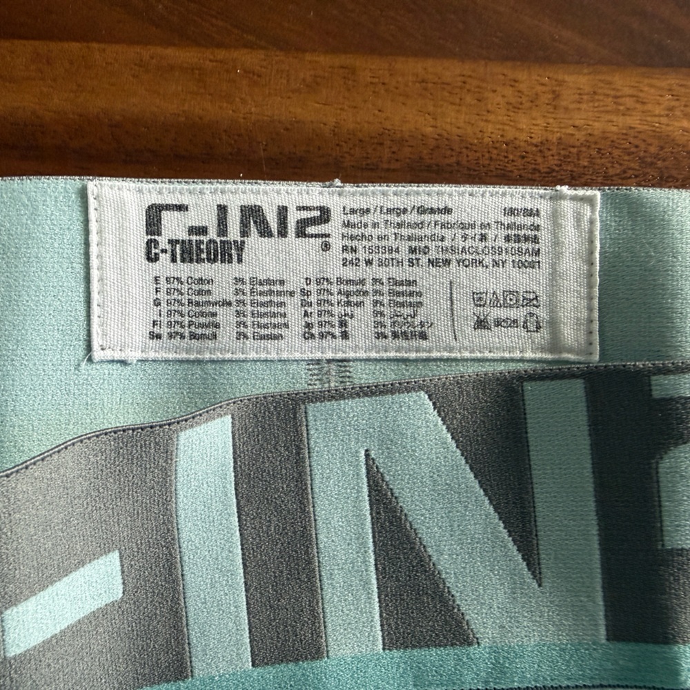 Cin2 C-Theory Jock Strap in Light Blue/Mint Green, L - Picture 2 of 2